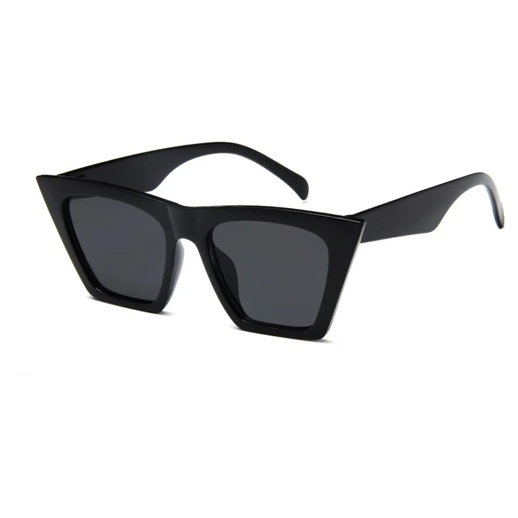 Sunblock Lunettes de soleil carrées femme Jarfjordbotn Noir Acétate