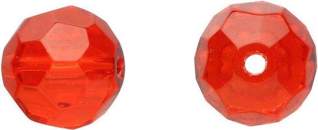 DEKA Glass Beads S Red
