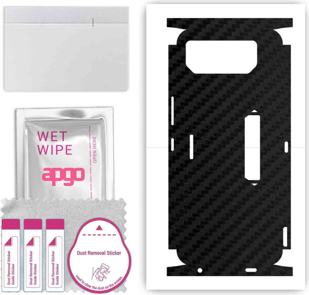 apgo Rückseite + Seiten Schutzfolie, Skin, kompatibel mit Asus ROG Phone 6 Pro, Hinten Displayschutzfolie aus Vinylfolie, kratzfest, einfache Mont...