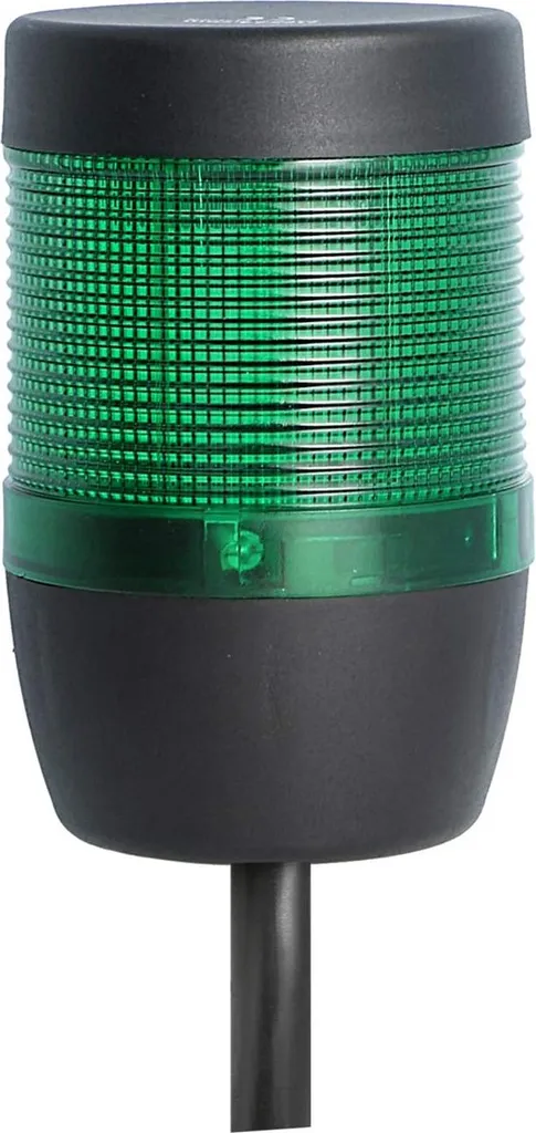 Colonne LED 24V verte à lumière continue 70 mm avec câble de 0.6m