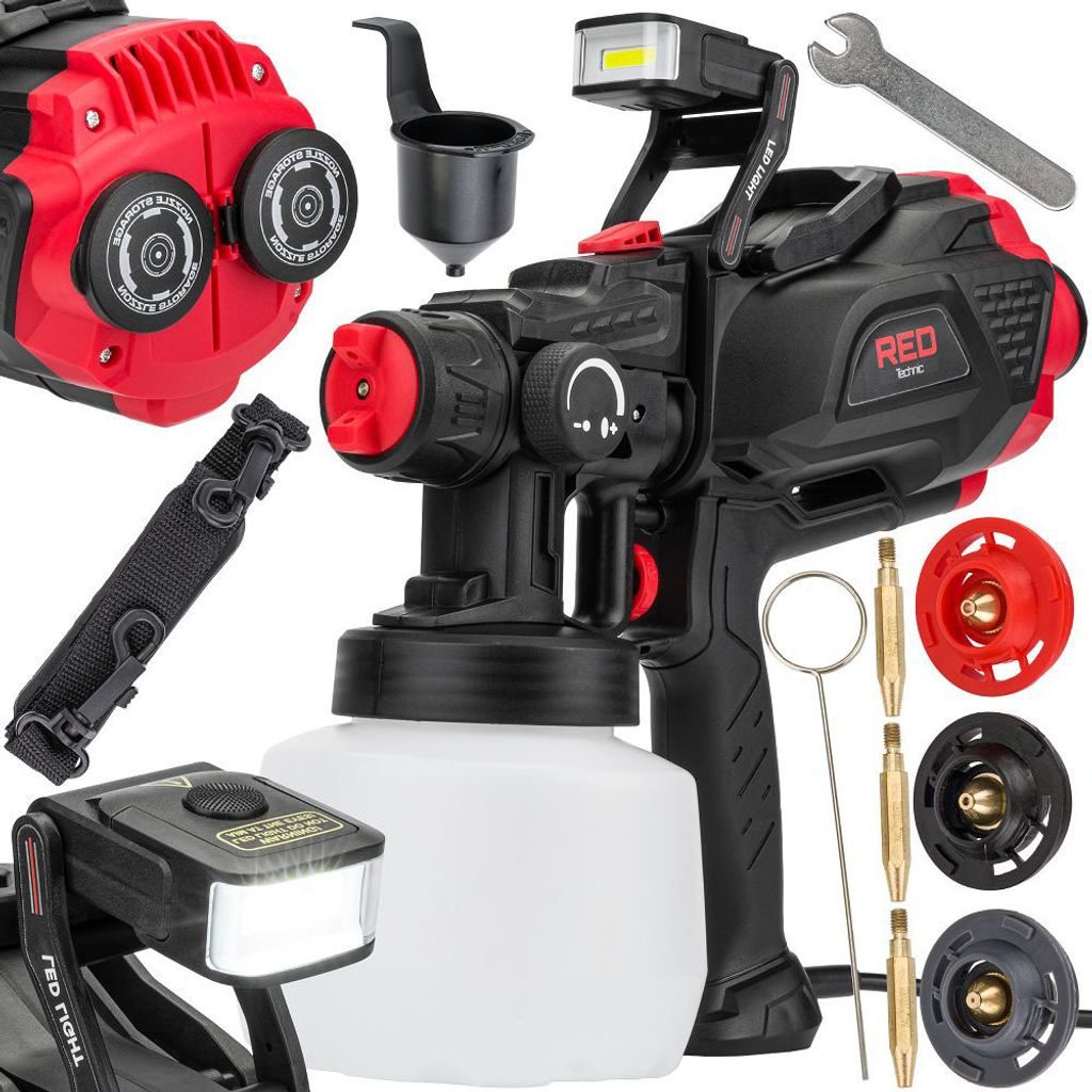 POWERMAT RTPDM0020 Spritzpistole mit LED-Licht 650W Produktbild 