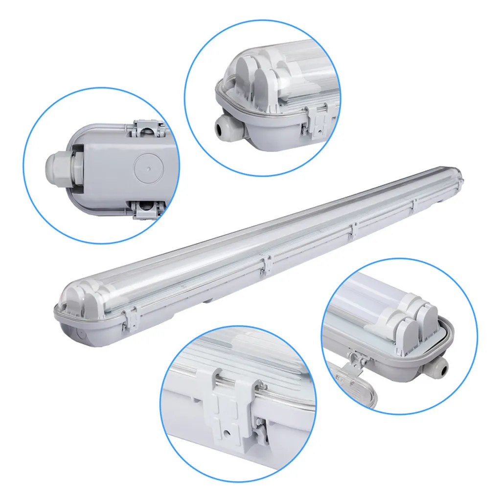 Plafoniera LED 150cm 24W IP65 Jopassy: Luce Professionale per Garage
