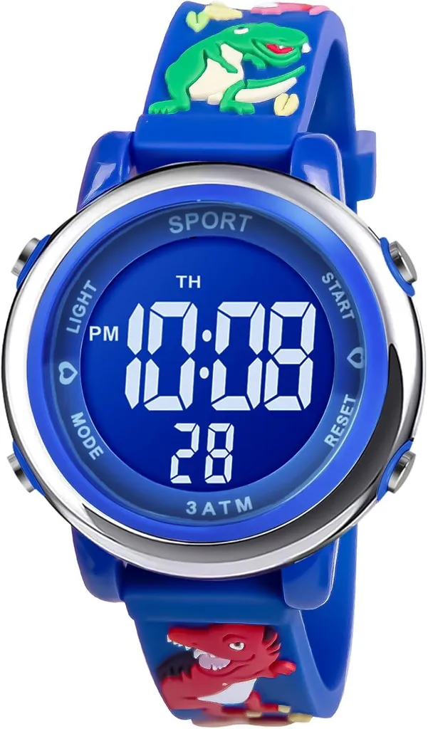 Orologio Digitale Outdoor Bambini Silicone Impermeabile con Sveglia