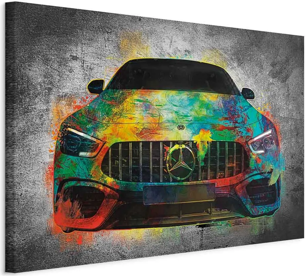 Quadro Street Art On Start 90x60 - Tela Italiana Alta Qualità Arredo