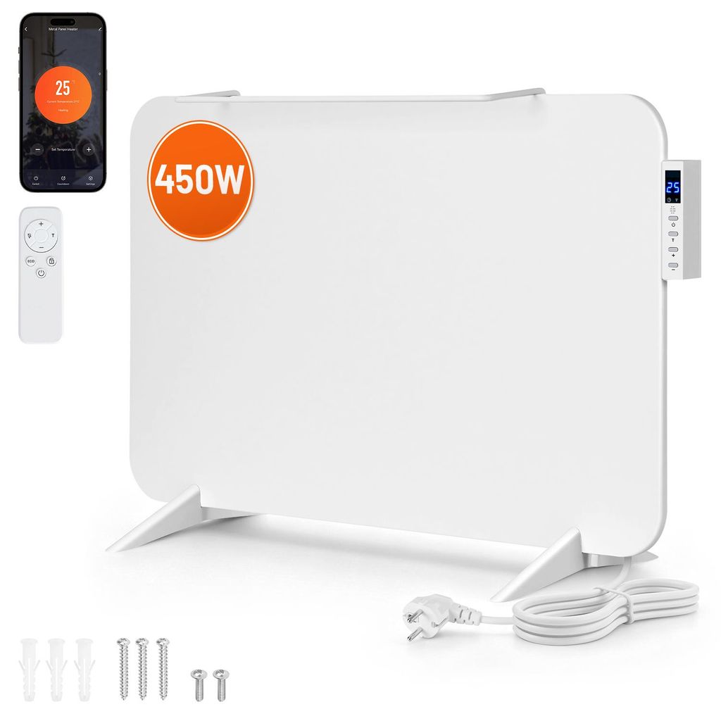 Panneau de chauffage infrarouge ISOISL, 450W, blanc. Image du produit 