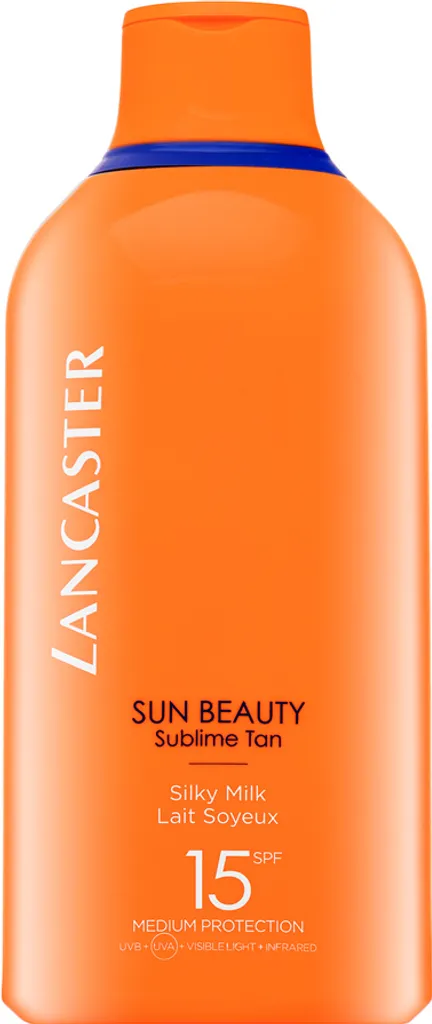 Lait Solaire Hydratant Sun Beauty Lancaster SPF15 pour Bronzage Doré 400ml