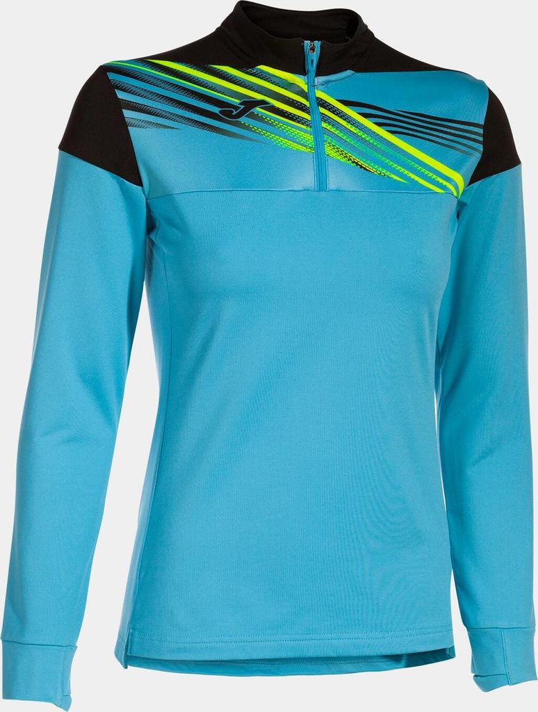 Joma Elite X Sweatshirt, Helltürkis-Schwarz, 152