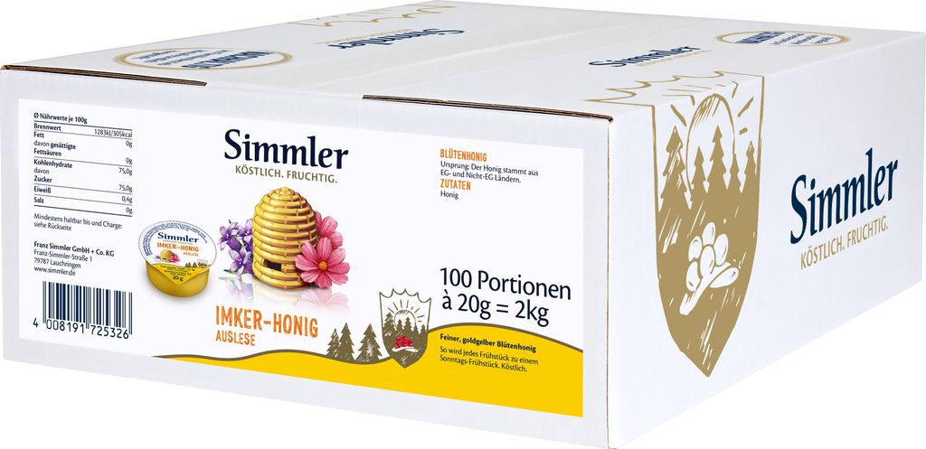 Simmler Imker-Honig Auslese 100x20g