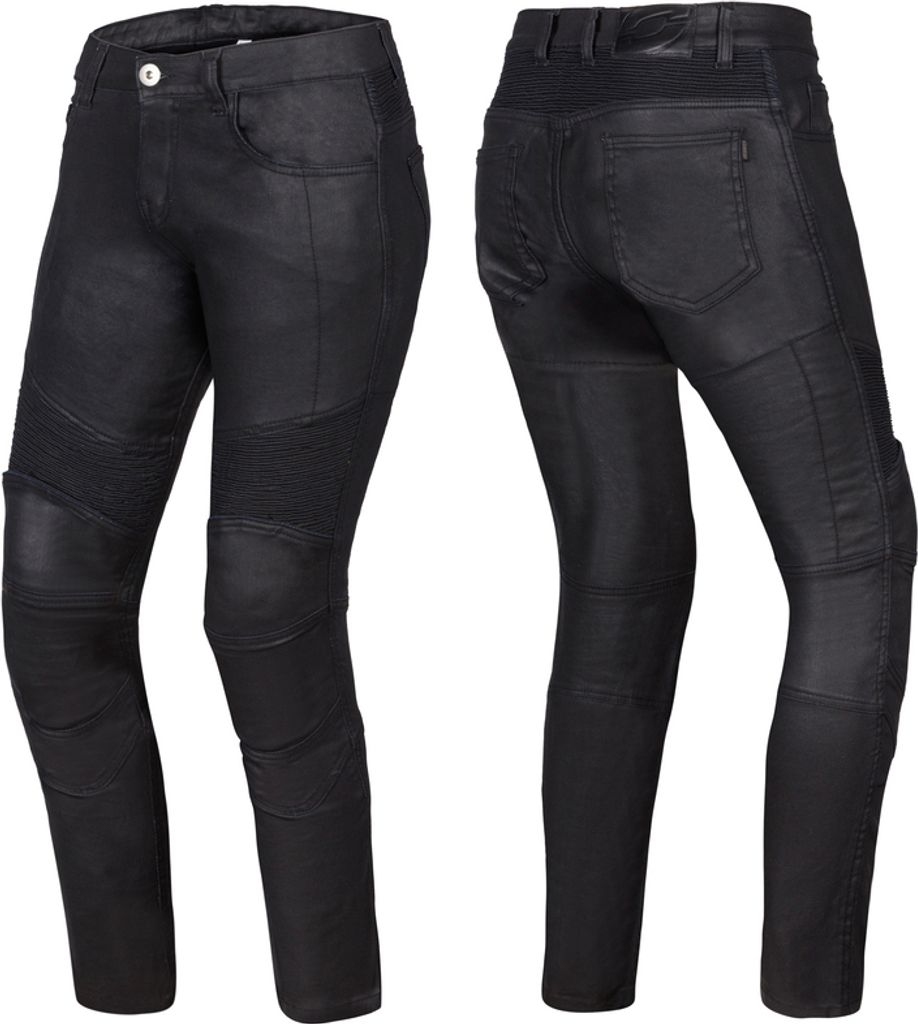 Motorradhose | OZONE ROXY | Belüftet Motorrad Lederhose mit Protektoren Racing Biker Damen W30L28