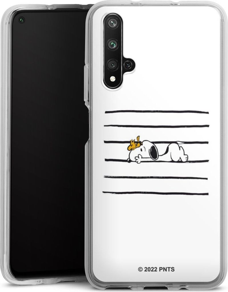 DeinDesign Handyhülle für Huawei Nova 5T Silikon Hülle Case Smartphone Schutzhülle Hund Peanuts Snoopy