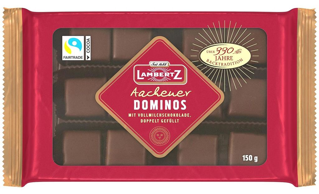 Lambertz Aachener Dominos Vollmilch 150g Produktbild 
