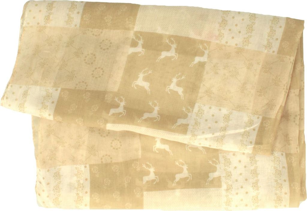 Ultraleichter Trachten-Schal mit Hirsch-Muster von Hut-Breiter