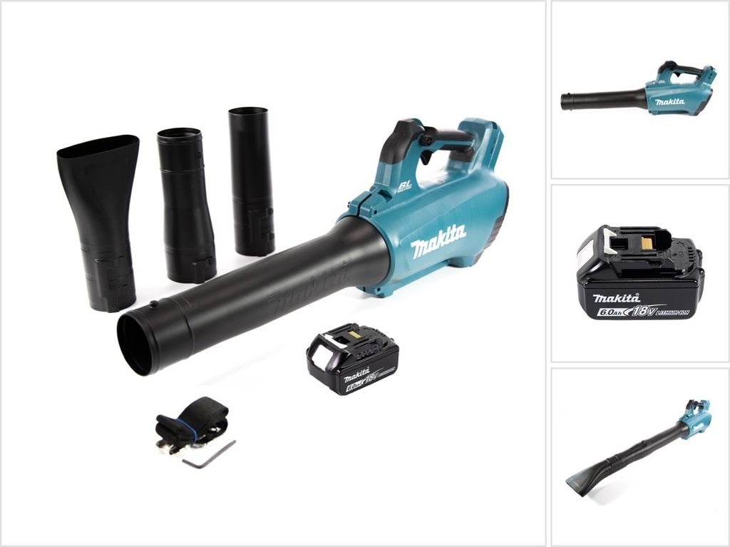 Makita DUB 184 G1 Akku Gebläse 18 V Brushless + 1x Akku 6,0 Ah - ohne Ladegerät