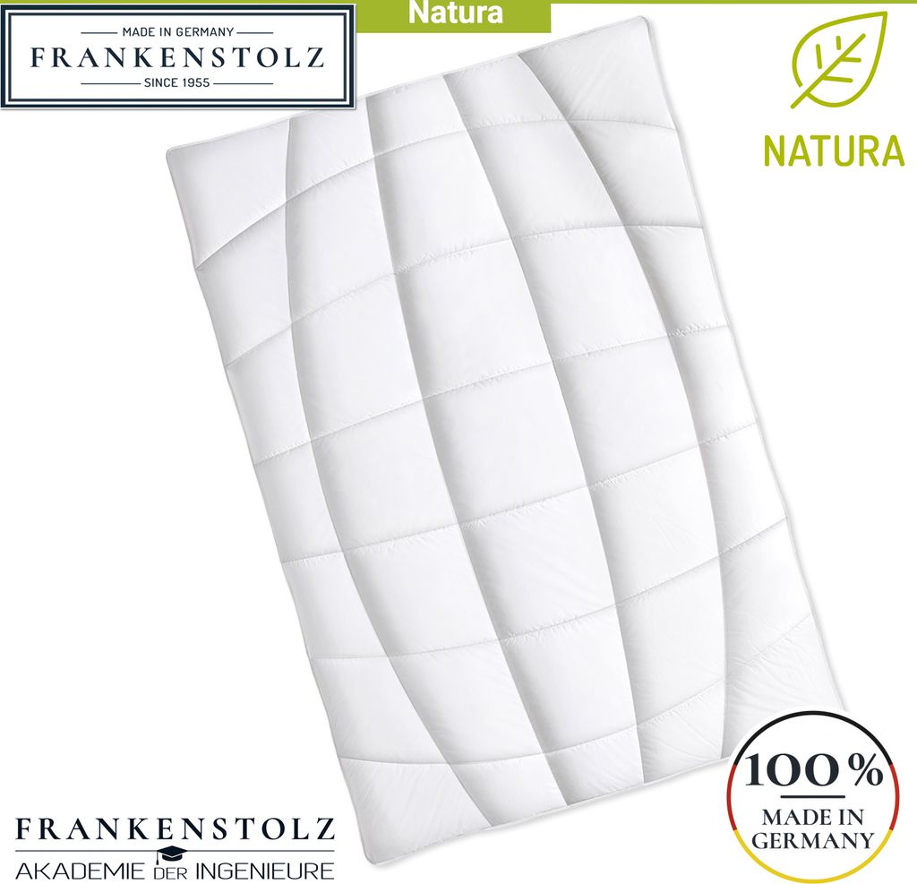Frankenstolz Vierjahreszeiten-Steppbett Natura - klimaregulierende, weiche Bettdecke