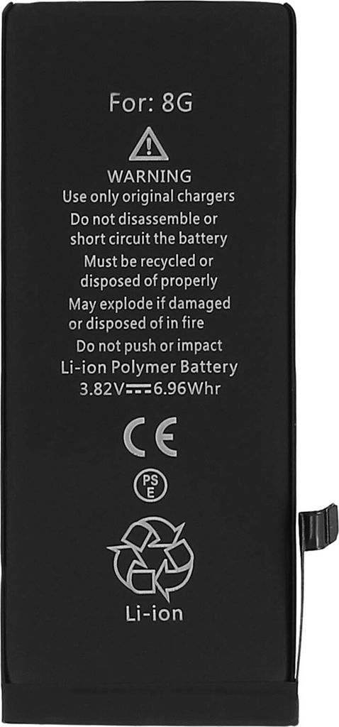 1821 mAh Ersatzakku passend fr Apple iPhone 8 (ersetzt Akku 1IP3/39/94)