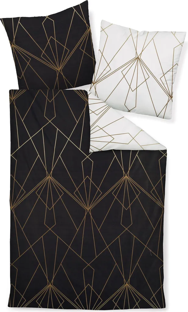 Parure Janine Mako Satin 155x220 J.D. 87054-07 Brun Bronze Noir
