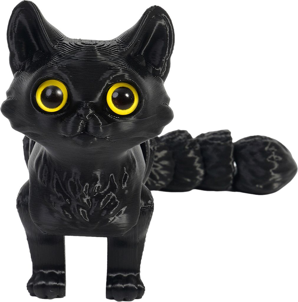 3D-gedrucktes Katzenspielzeug, flexible Gelenke, artikuliertes Katzenmodell für Erwachsene, 3D-gedruckte Tiere, Zappelspielzeug für die Dekoratio...