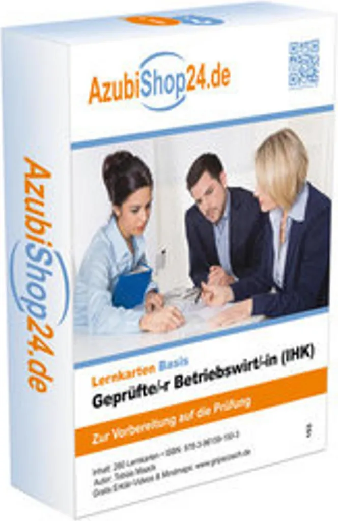 AzubiShop24 Lernkarten Betriebswirt IHK Fiches de Révision Allemand