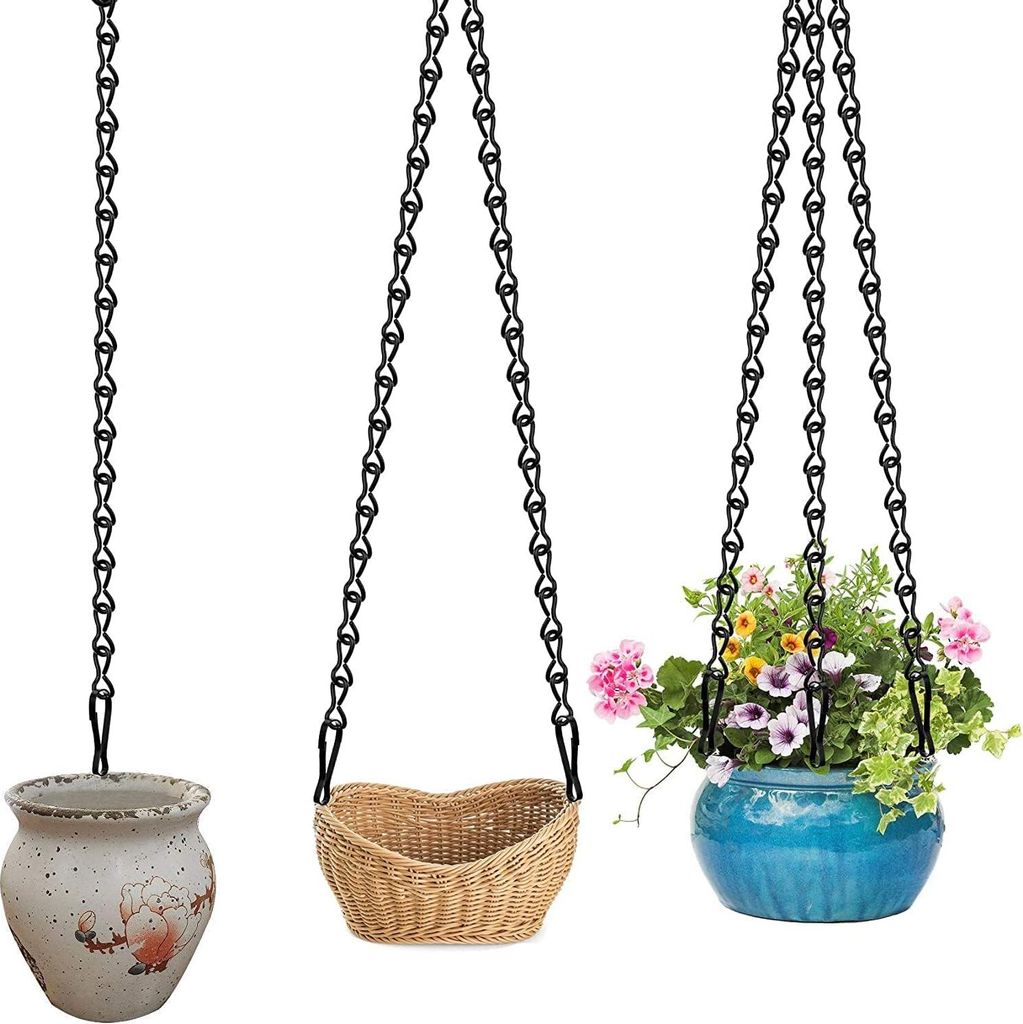 Verstellbare Metall-Hängkette mit Haken und Clips für Pflanzen und Dekoration