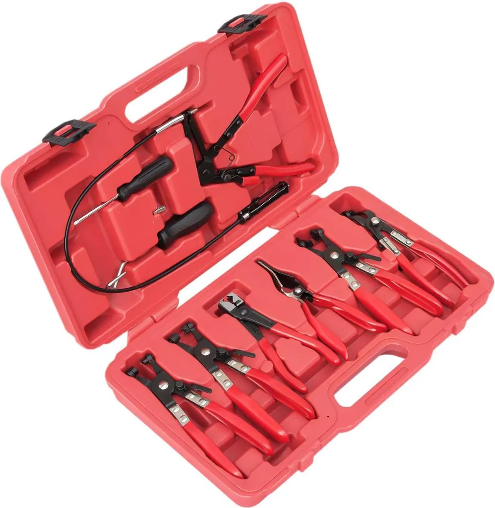 Set de pinces colliers de serrage KD10513 avec flexible et mallette