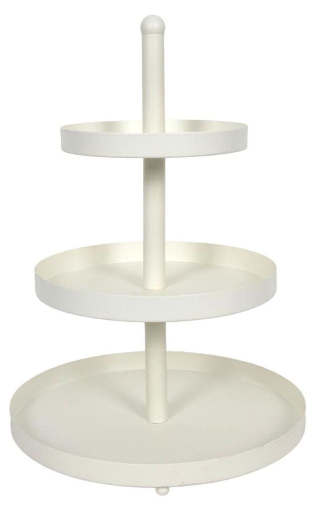 Cookinglife Étagère métal blanc - ø 15, 20 & 25 cm - 3 Image du produit 