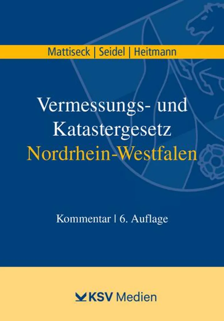 Livre de Loi Vermessungs- und Katastergesetz NRW Droit Allemand Pro