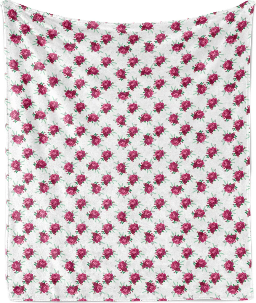 Idea Regalo Romantica: Coperta Rose ABAKUHAUS Rosa Lampone