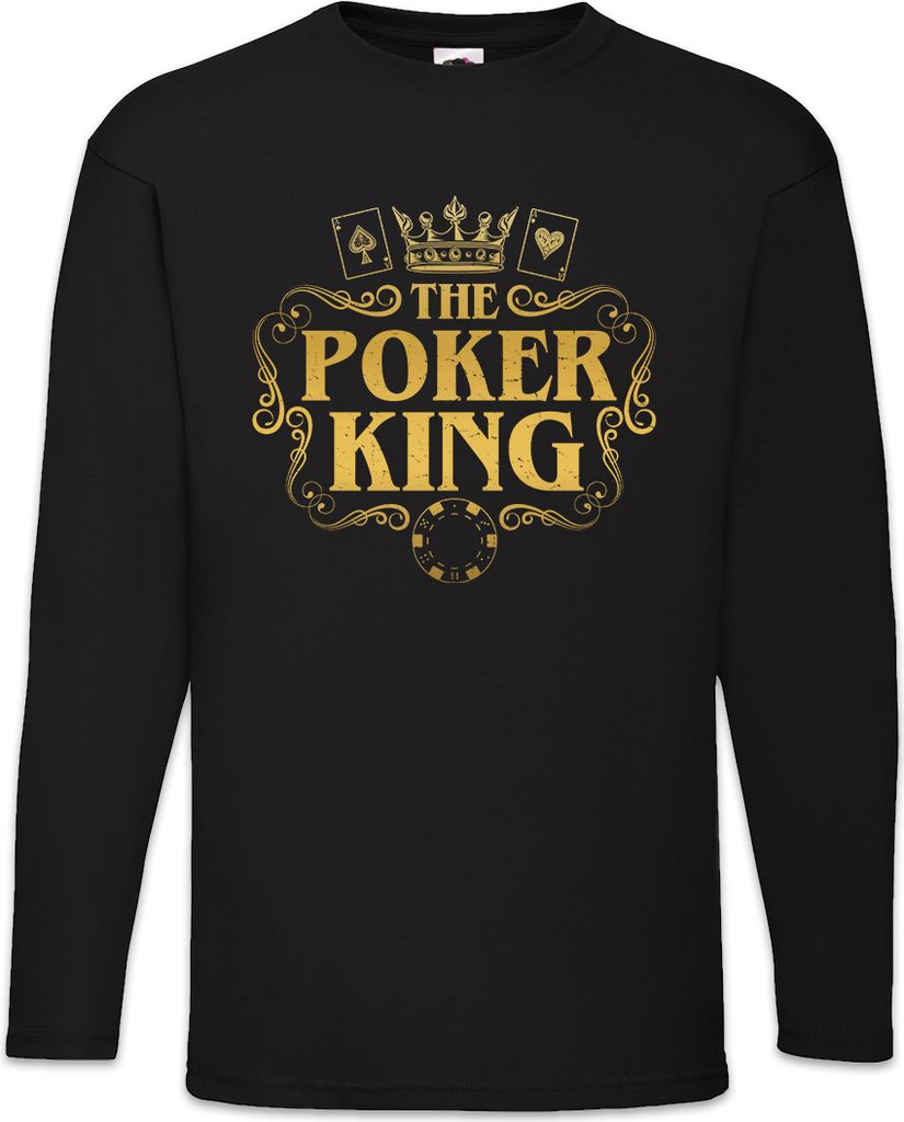 Urban Backwoods The Poker King, Langarm T-Shirt, Farbe: Schwarz, Größe: 5XL