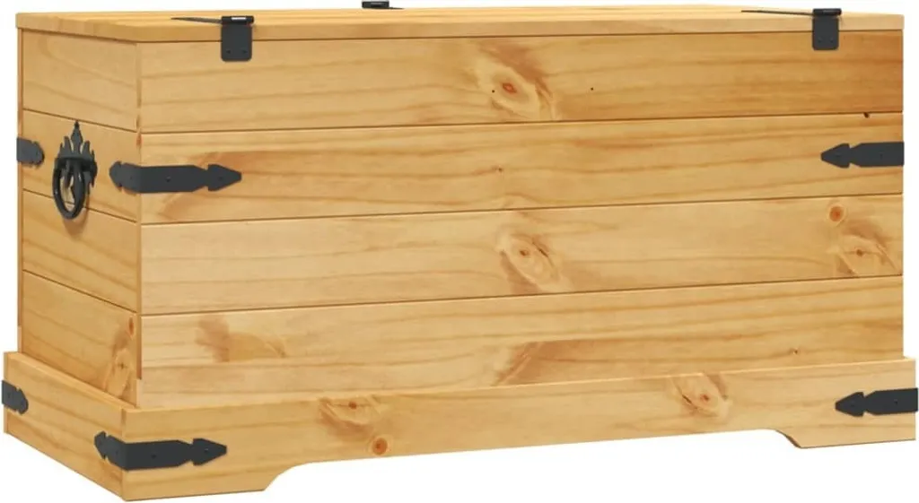 vidaXL Coffre style mexicain en bois de pin massif Corona 91x49x47 cm