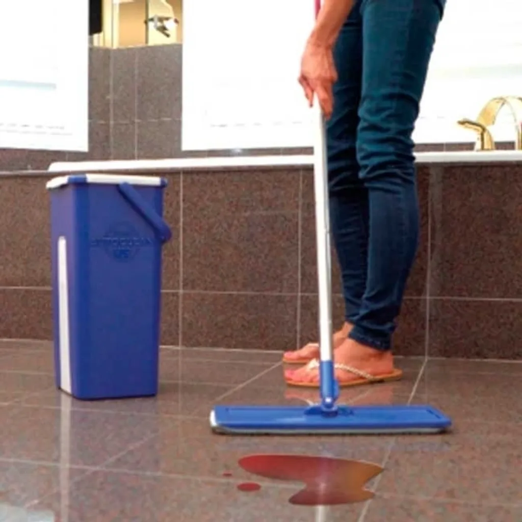 Kit lavage de sol pour parquet et carrelage avec seau autonettoyant - 6