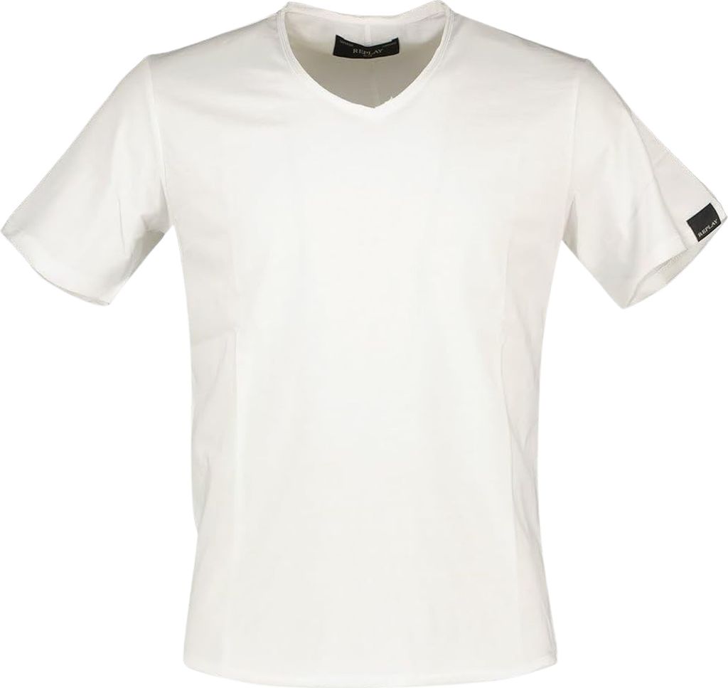Replay Raw Cut V-neck Shirt Herren