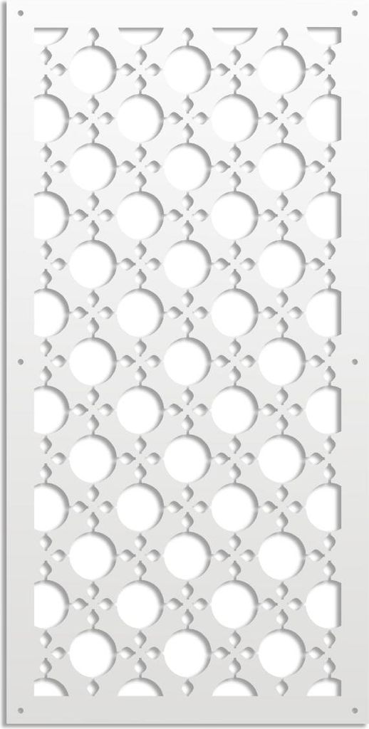 ALADIN – Perforiertes PVC–Panel – Sonnenschutz 73x148 cm weiß