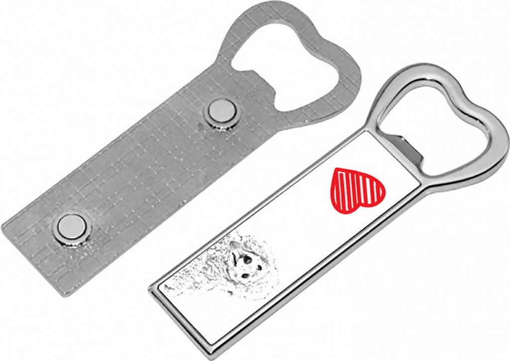 Pudel - Flaschenöffner mit Hund, personalisierter Flaschenöffner für den Kühlschrank, ein einzigartiges Geschenk für Männer von der Marke Art...