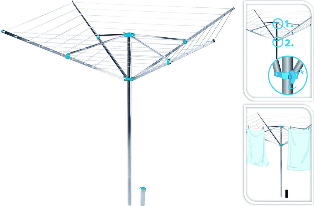Wäschespinne Wäscheständer Wäscheleine Wäschetrockner Produktbild 
