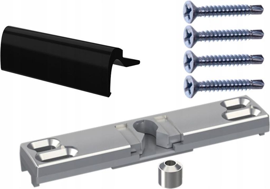 FEINZ | Balkontürgriff - Aluminium - Schwarz - Robuste Bauweise - Einfache Montage - Modernes Design