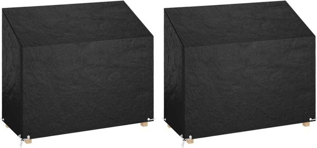 The Living Store Abdeckungen für Gartenbank 2 Stk. 8 Ösen 160x70x70/88 cm