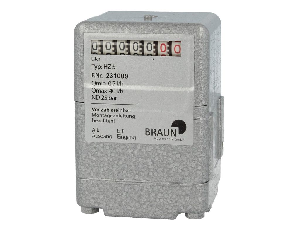 Braun Ölzähler HZ 5 0,7-40 l/h