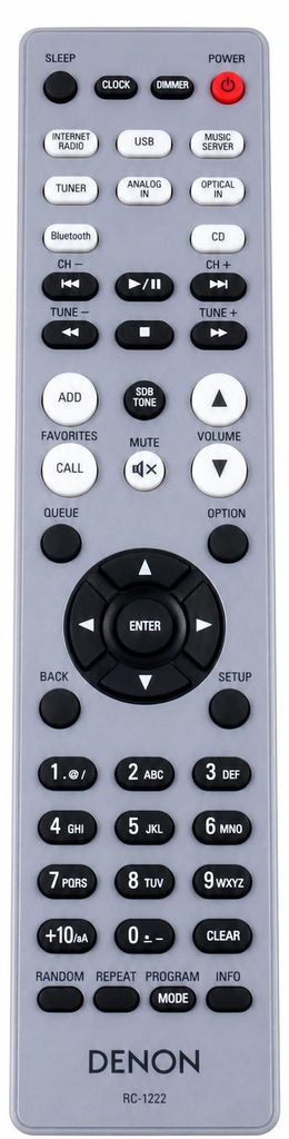 Original Denon RC-1222 graue Fernbedienung für CEOL N10 Produktbild 