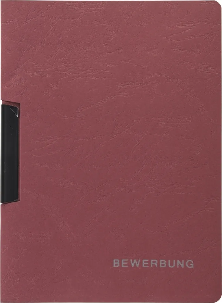 BRUNNEN 102012720 Lot de 10 Chemises de Candidature à Clip - Rouge