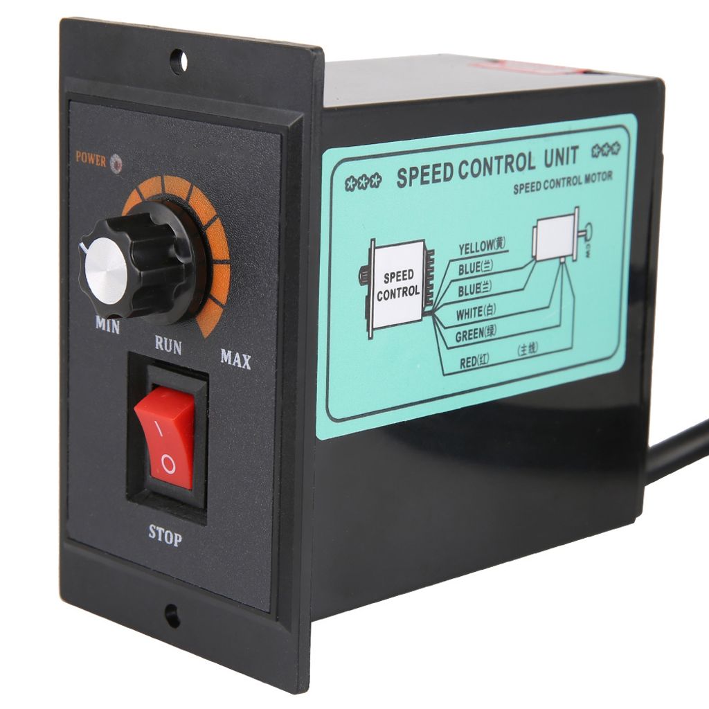 AC 220V 50/60Hz Einphasen-AC-Motor-Drehzahlregler Elektromotor-Drehzahlregler (400W)