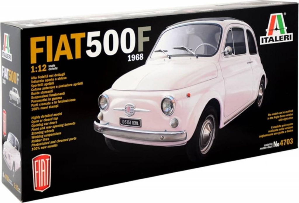 Italeri 1:12 Fiat 500F (versione 1968) Immagine del prodotto 