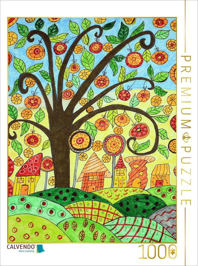 CALVENDO Puzzle Fantasiebaum | 1000 Teile Lege-Größe 64x48cm Foto-Puzzle für glückliche Stunden