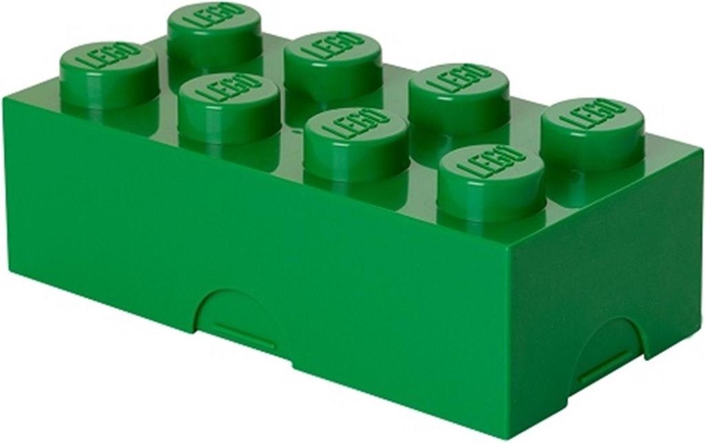 Boîte à goûter LEGO 100 x 200 x 75 mm - vert foncé Image du produit 