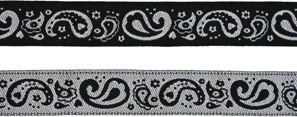 Paisley-Zierband ab 1m Breite ca.15-16 mm Dekoband gewoben Produktbild 