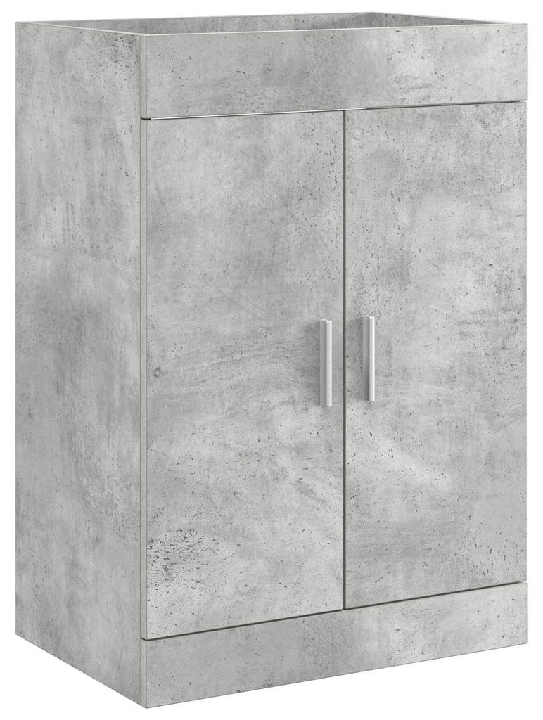 vidaXL Badunterschrank Betongrau 78,5 x 37,5 x 81 cm Holzwerkstoff