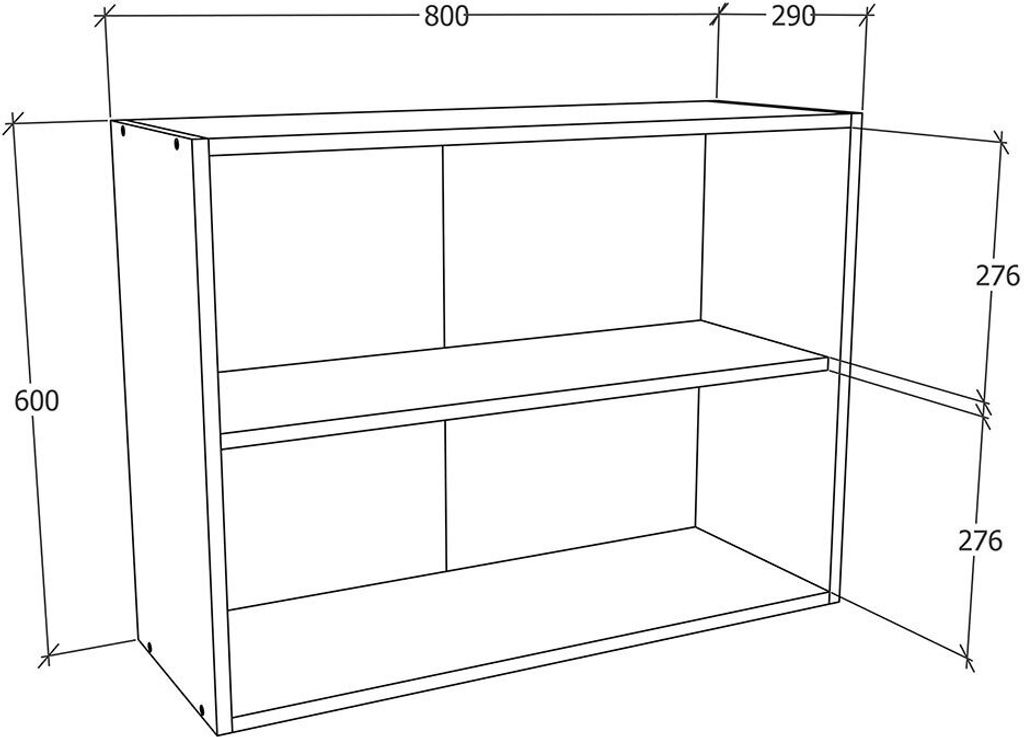 Szafka kuchenna W. 80cm szafka wisząca Esilo Zdjęcie produktu 5