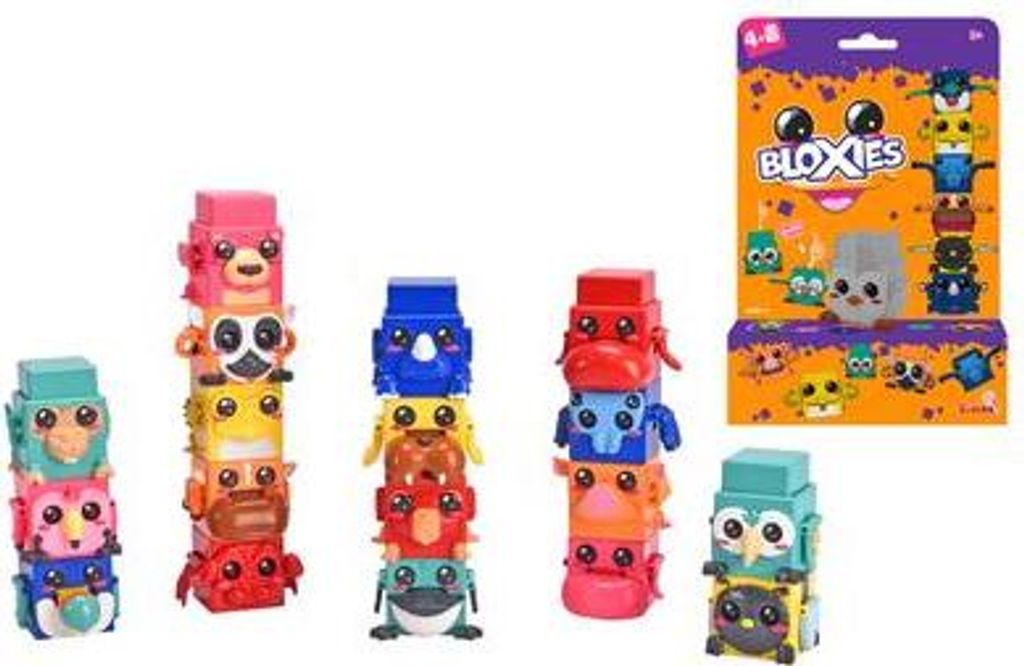 Bloxies play figures serie 2, 4 pezzi. Immagine del prodotto 