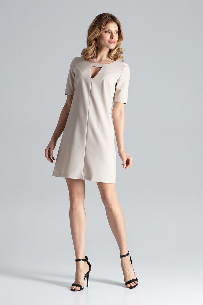 Figl Minikleid für Frauen Guened beige L
