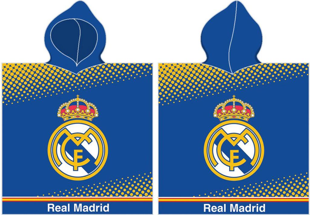 Real Madrid Poncho 55x110cm – Strandtuch Blue Design