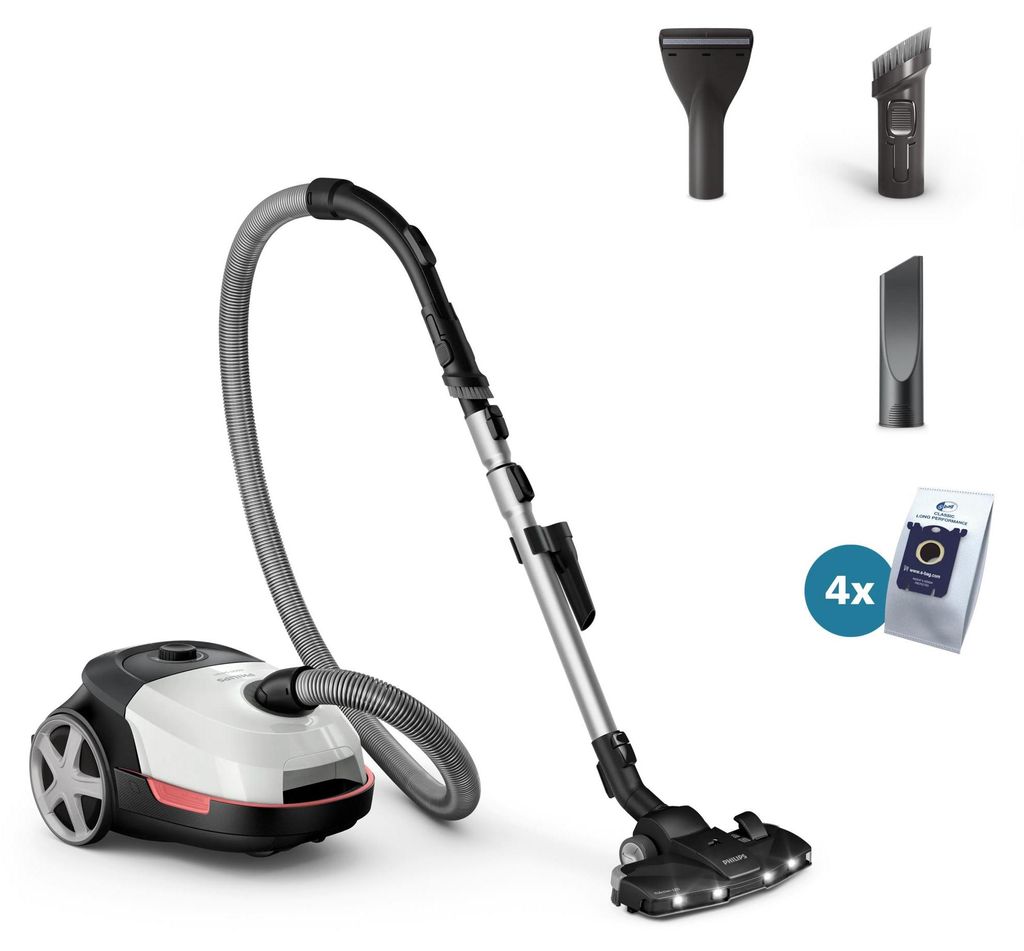 Philips Staubsauger 6000 Series, 900 W, weiß (XD6122/12) Produktbild 